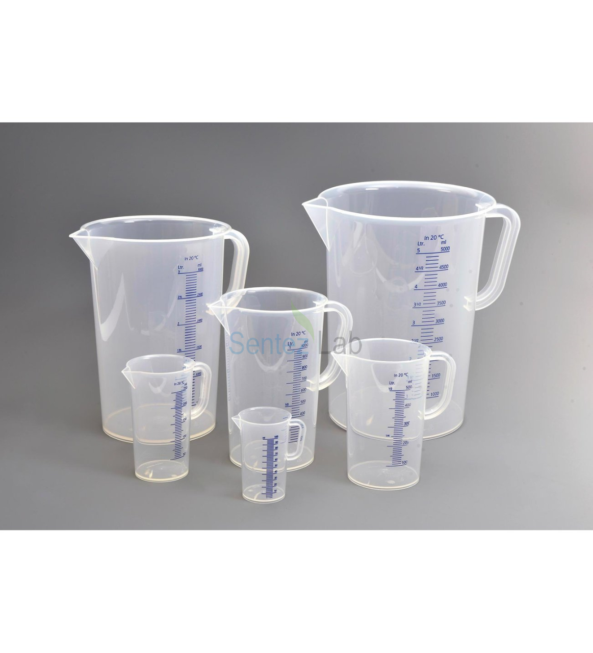 Lp İtaliana PP Kulplu Beher Mavi Taksimatlı Uzun Form 2000 ml 1 Adet