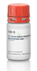 Sigma Aldrich A1888 2,2′-Azino-bis(3-ethylbenzothiazoline-6-sulfonic acid) diammonium salt Cas:  30931-67-0 1 gr