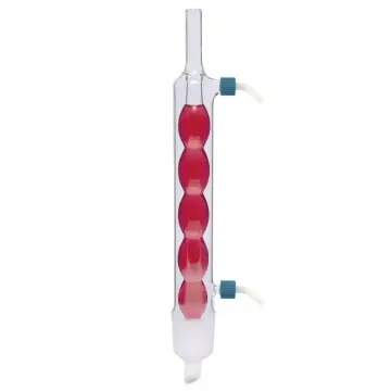 ISOLAB  Soğutucu - Allihn - Soxhlet İçin - 500 Ml - Erkek Şilif : Ns 45/40 - Cam Yan Kol
