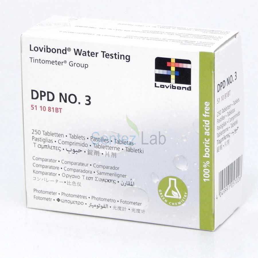 Lovibond 511292BT DPD No.3 Rapid Total Klor Test Tabletleri – 500 Adet