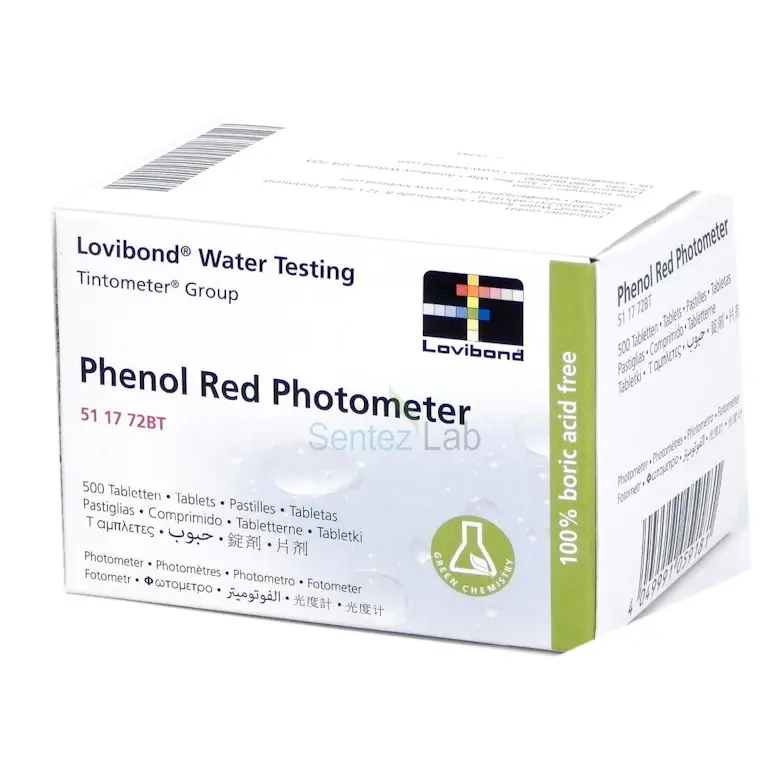 Lovibond Phenol Red pH RAPID Test Tableti 500 Adet