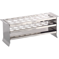 Tüp Standı, Paslanmaz 3 x 8 - Tube Rack - 24 Tüp Kapasiteli 20mm