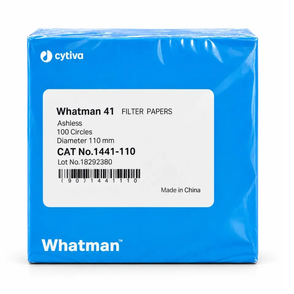 Whatman ™ 1441-110 FILTER PAPER,siyah,GRADE 41, 110MM