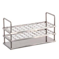 Tüp Standı, Paslanmaz 4 x 10 - Tube Rack - 40 Tüp Kapasiteli 20mm