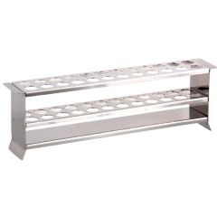 Tüp Standı, Paslanmaz 2 x 12 - Tube Rack - 24 Tüp Kapasiteli 14mm