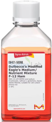 Sigma Aldrich Dulbecco’s Modified Eagle’s Medium/Nutrient Mixture F-12 Ham With 15 mM HEPES and sodium bicarbonate, without L-glutamine, liquid, sterile-filtered, suitable for cell culture 500 ml