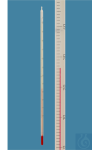 Amarell Termometre ASTM 6C Toluenli Beyaz Sırtlı Ölçüm Aralığı: -80 / +20 C