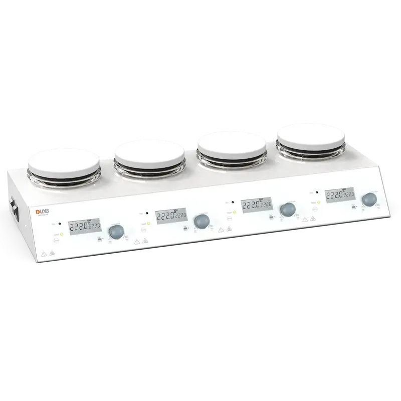DLAB MS-H280-S4 4 Bölmeli Isıtıcılı Manyetik Karıştırıcı  4×3 L