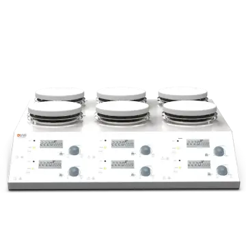 DLAB MS-H280-S4 6 Bölmeli Isıtıcılı Manyetik Karıştırıcı 6×3 L