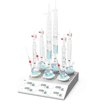 DLAB MS-H280-S4 6 Bölmeli Isıtıcılı Manyetik Karıştırıcı 6×3 L - Sıcaklık Probu ile