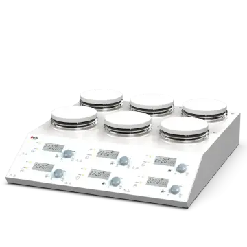 DLAB MS-H280-S4 6 Bölmeli Isıtıcılı Manyetik Karıştırıcı 6×3 L - Sıcaklık Probu ile