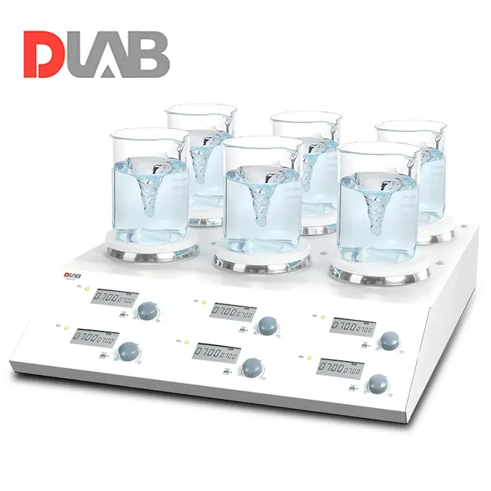 DLAB MS-M-S6 6 Bölmeli Dijital Manyetik Karıştırıcı 6×3 L