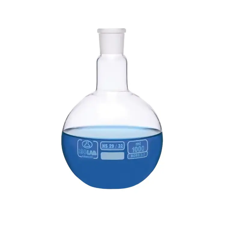 ISOLAB  Balon - Cam - Dibi Düz - Şilifli - 100 Ml - Ns19/26