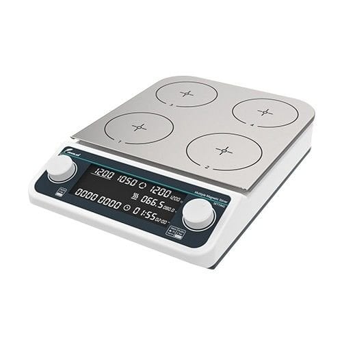 JOANLAB MHS4Pro 4 Bölmeli Isıtıcılı Manyetik Karıştırıcı - 4x500 mL, 50-1500 rpm, RT–120°C Laboratuvar Cihazı