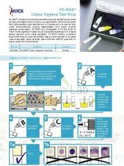 Merck 131200 Colour Hygiene Test Strip Package Containing 50 Tests For Assessing Cleanliness Of Surfaces Hy-Rise®,  Hijyen İzleme Testi 50 Test/Ambalaj