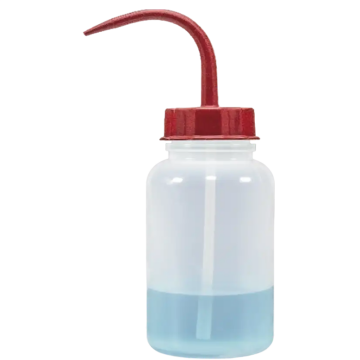 ISOLAB  Piset - Geniş Boyun - Pe - 500 Ml - Kırmızı Kapak