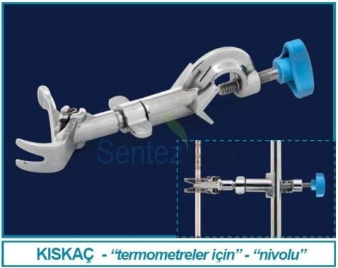 İSOLAB 060.04.001 termometre kıskaçı - nivolu