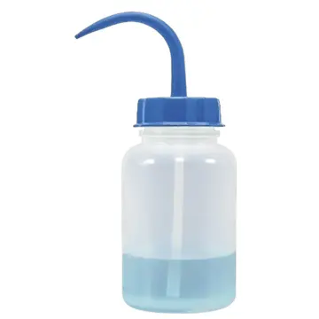 ISOLAB  Piset - Geniş Boyun - Pe - 500 Ml - Mavi Kapak