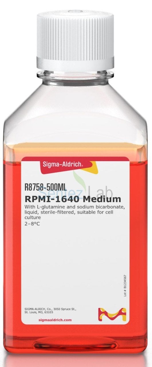 Sigma Aldrich RPMI-1640 Medium With L-glutamine and sodium bicarbonate liquid sterile-filtered suitable for cell culture 500 ml