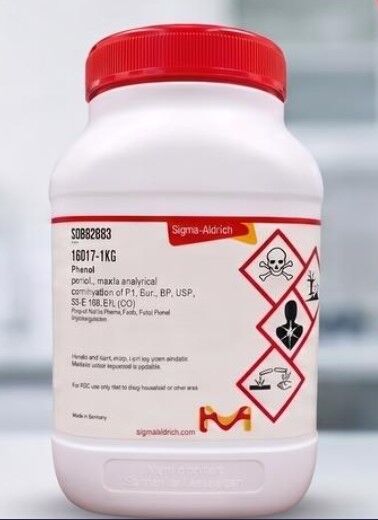 Sigma Aldrich 16017 Phenol puriss., meets analytical specification of Ph. Eur., BP, USP, 99.5-100.5% (GC) CAS 108-95-2 1 kg