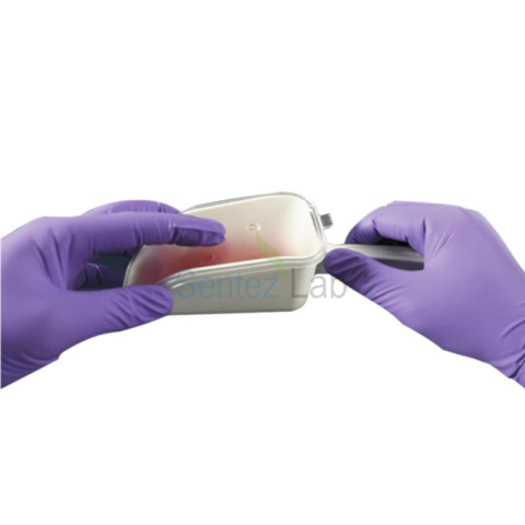 ISOLAB Kürek - P.S - Dibi Düz - Kapaklı - 25 ml - Steril - Beyaz