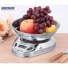 Desis KFS-S3 Paslanmaz Mutfak Terazisi 5 Kg 1 Gr