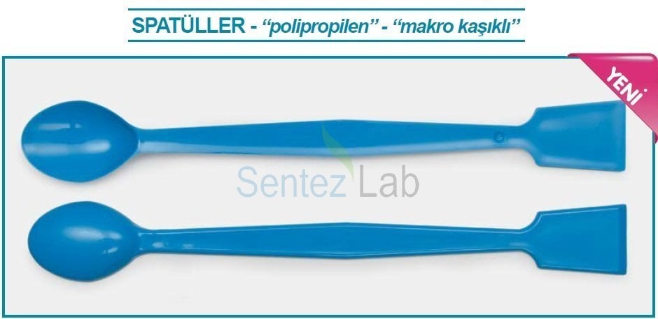 İSOLAB 047.33.210 spatül - P.P - 35 derece eğimli düz uçlu - 210 mm - steril