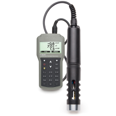 HANNA HI98195 Çok parametreli pH / ORP / EC / Basınç / Sıcaklık Su Geçirmez Ölçüm Cihazı 4 m Kablo ile