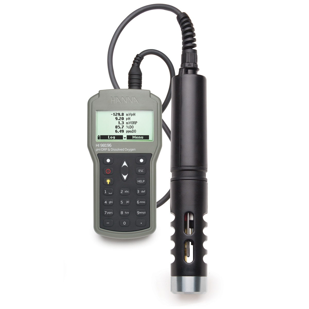 HANNA HI98196 Çok parametreli pH / ORP / DO / Basınç / Sıcaklık Su Geçirmez Ölçüm Cihazı