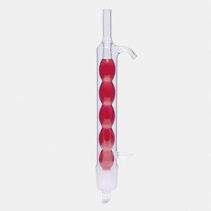 İSOLAB 035.11.250 soğutucu - Allihn - soxhlet için - 100/250 ml - erkek şilif : NS 45/40 - cam yan kol