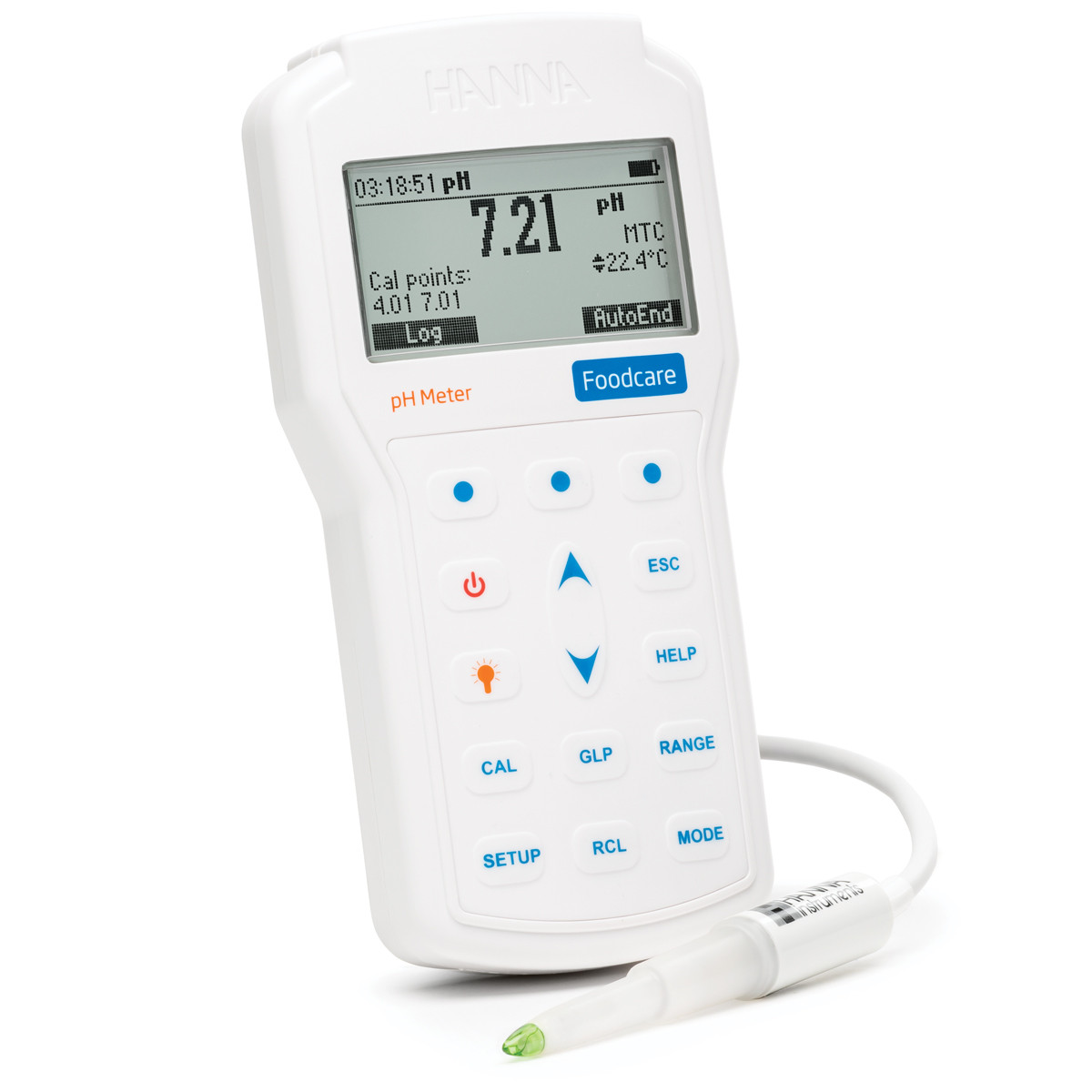 HANNA HI98161 Gıda pH Metresi FSMA Onaylı -2.0 pH... +20.0 pH