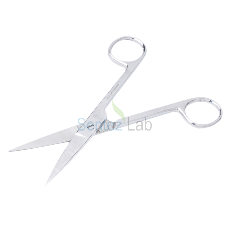 İSOLAB 048.22.160 makas - laboratuar için - sivri/sivri- 160 mm