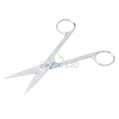 İSOLAB 048.22.160 makas - laboratuar için - sivri/sivri- 160 mm