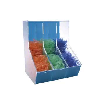 ISOLAB  Dispenser Kutusu - Akrilik - Üç Bölmeli