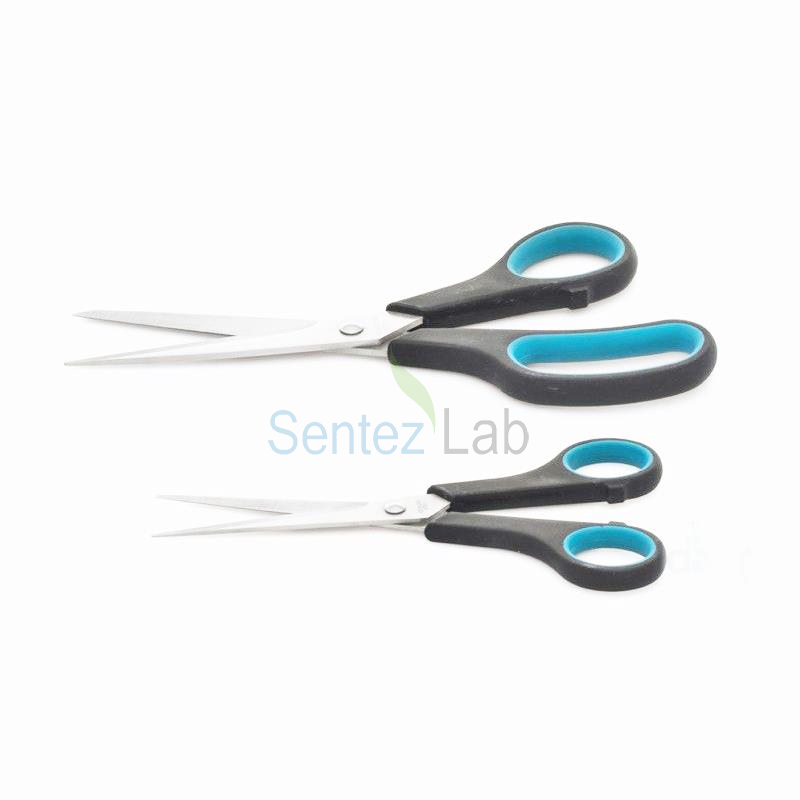 İSOLAB 048.30.130 makas - genel kullanım için - 130 mm - düz