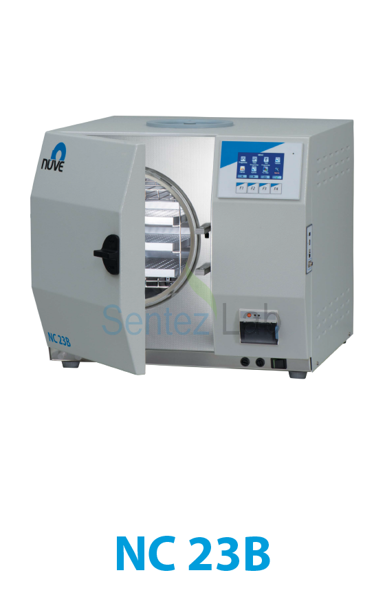 NÜVE NC 23B Otoklav | Buharlı Sterilizatör 121 - 134 °C / 23 L