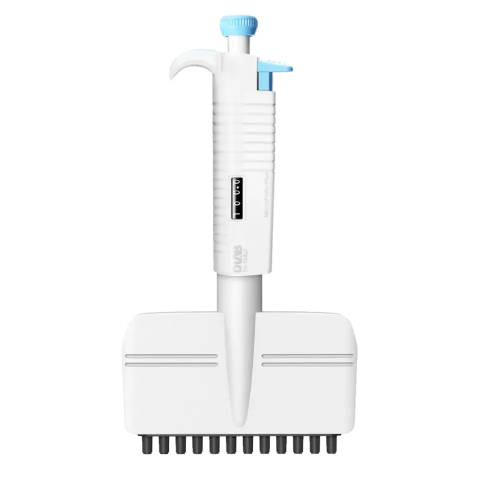 DLAB MicroPette Plus 12 Kanallı Pipet 5-50 µL - Ayarlanabilir Hacimli