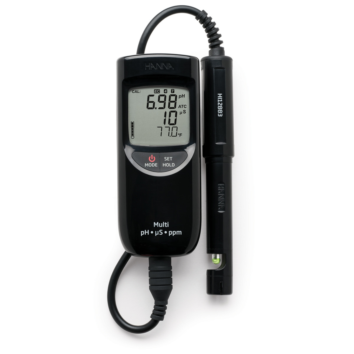 HANNA HI991300 Taşınabilir (Düşük Aralık) Su Geçirmez pH / EC / TDS Metre