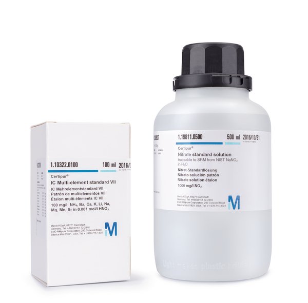 MERCK 119507 Sodium standard solution traceable to SRM from NIST NaNO₃ in H₂O 1000 mg/l Na Certipur
