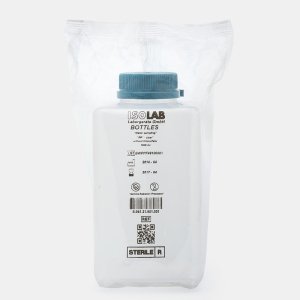 İSOLAB 061.28.500 sise - su numune - PP - sodiumtiyosülfatlı - amber - steril R - 500 ml - tekli ambalaj (42 adet)