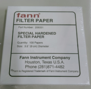 Fann Special Hardened Filter Paper 3.5” (9 cm) – Sertleştirilmiş Laboratuvar Filtre Kağıdı – 100 Adet
