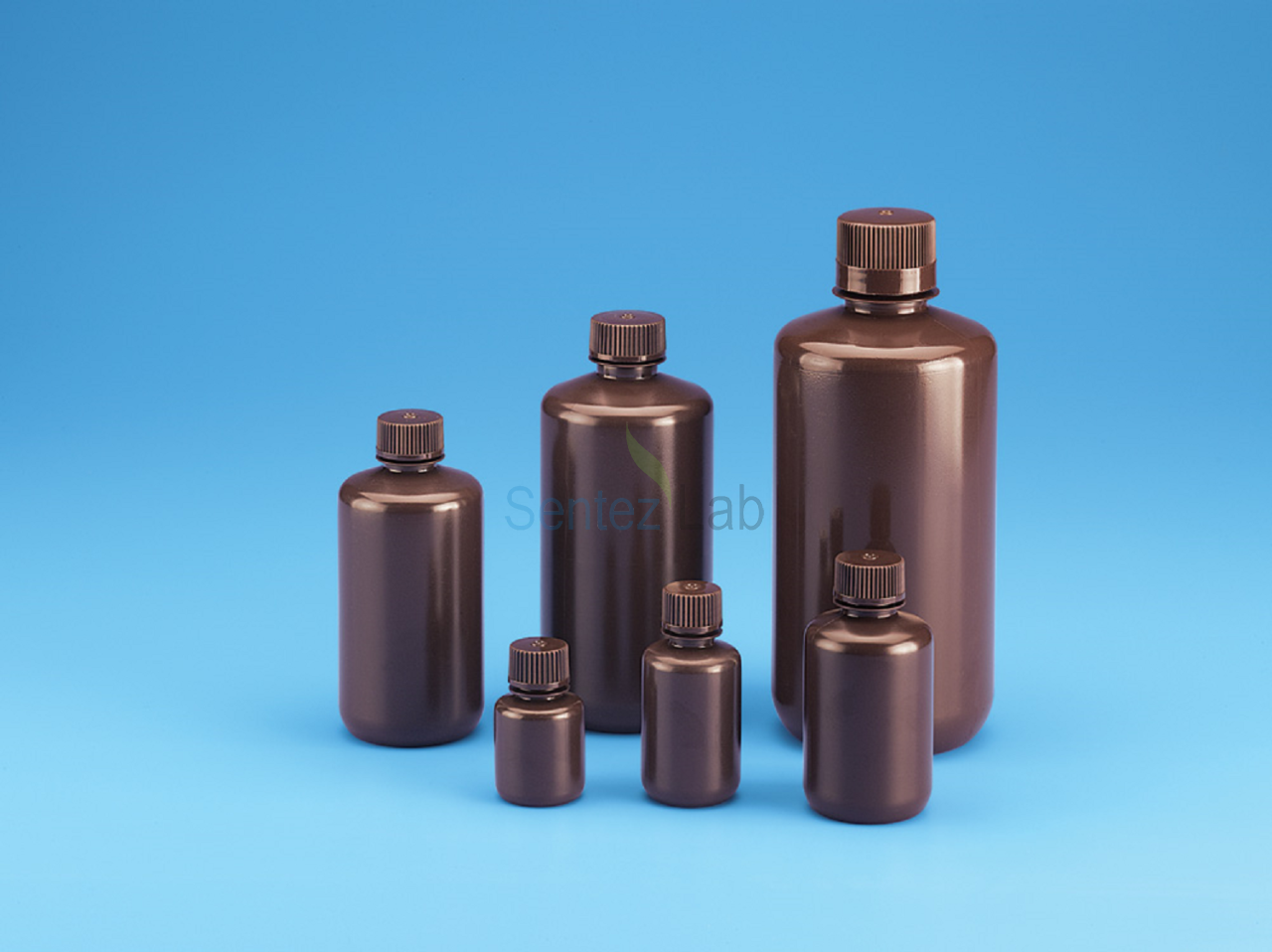 Tarsons HDPE Amber Sise Silindirik Dar Boyunlu 60 mL 1 Adet