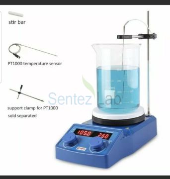 FOURE'S Isıtıcılı Manyetik Karıştırıcı 5 Litre Kontak Termometre ve Stant