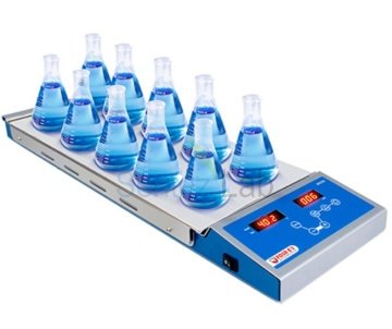 FOURE'S Dijital Çoklu Isıtıcılı Manyetik Karıştırıcı 10x400 ml