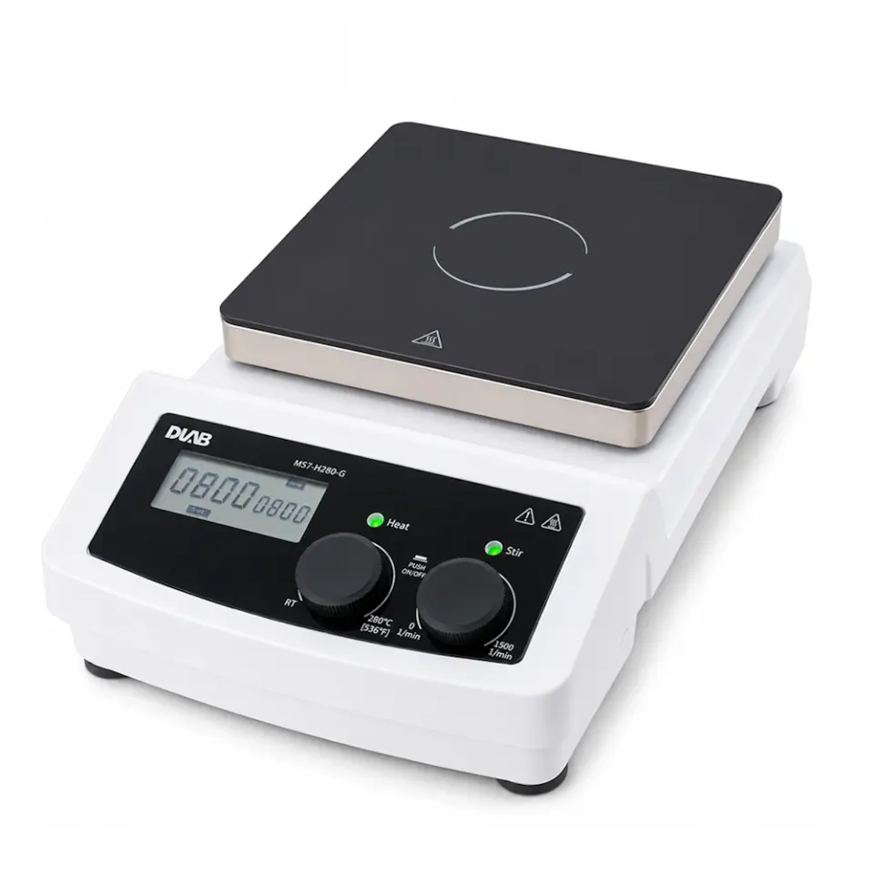 DLAB MS7-H280-G Isıtıcılı Manyetik Karıştırıcı, 7 İnç Tabla