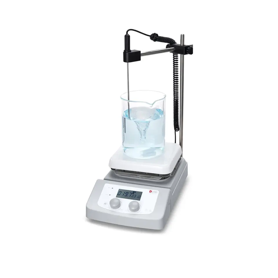 DLAB MS-H380-Pro LCD Dijital Isıtıcılı Manyetik Karıştırıcı Seti, PT1000A Sensör ve Destek Kelepçesi Dahil