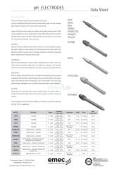 EMEC EPHL pH ELEKTRODU 0-14 PH 0-7 BAR 0-70 °C BNC EPOKSİ 100 µ 15 Metre Kablolu