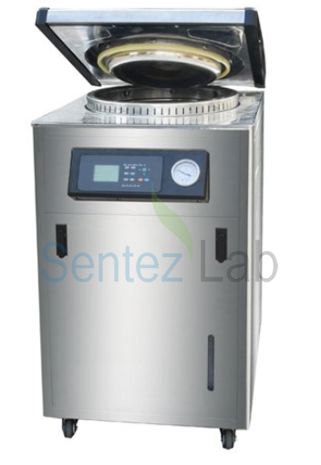 Dik Tip Otoklav    80 Lt - 3 Programlı / Program Girebilme   50-134 oC