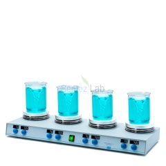 Velp AM4 Digital PRO Çoklu Isıtıcılı Manyetik Karıştırıcı  1500 rpm / 4 X 20 L / 370 °C