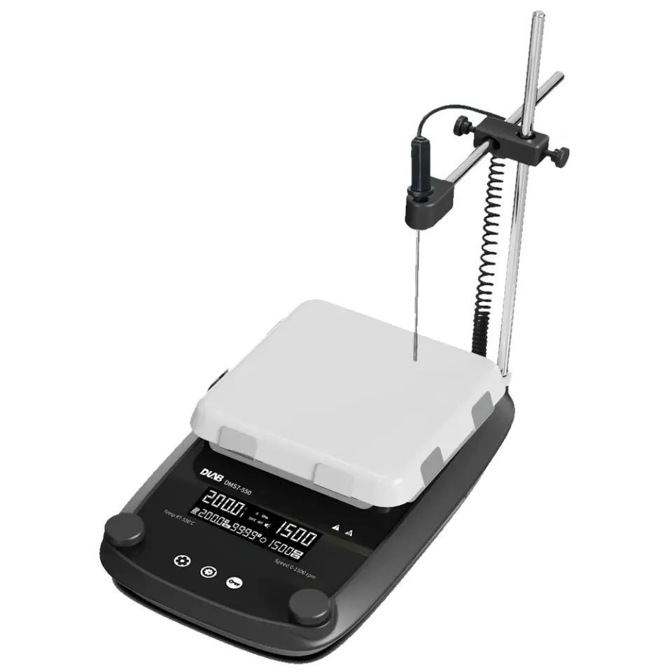 DLAB DMS7-550M Zaman Ayarlı Isıtıcılı Güçlü Manyetik Karıştırıcı, 7 İnç Tabla